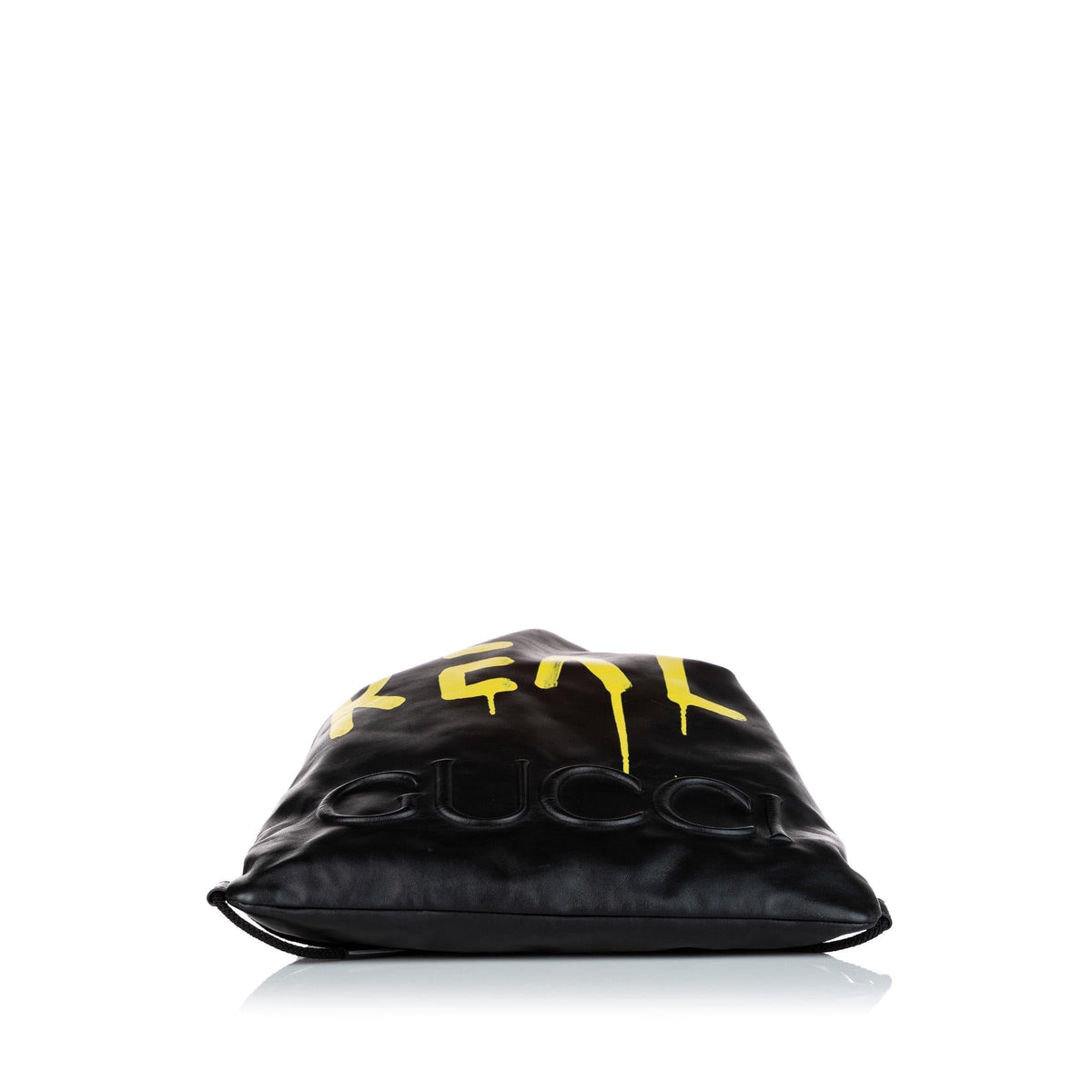 Gucci Gucci Ghost Drawstring Leather Backpack (SHG-22558)