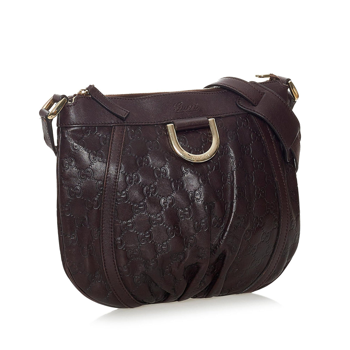 Gucci Guccissima Abbey D-Ring Crossbody Bag (SHG-28108)