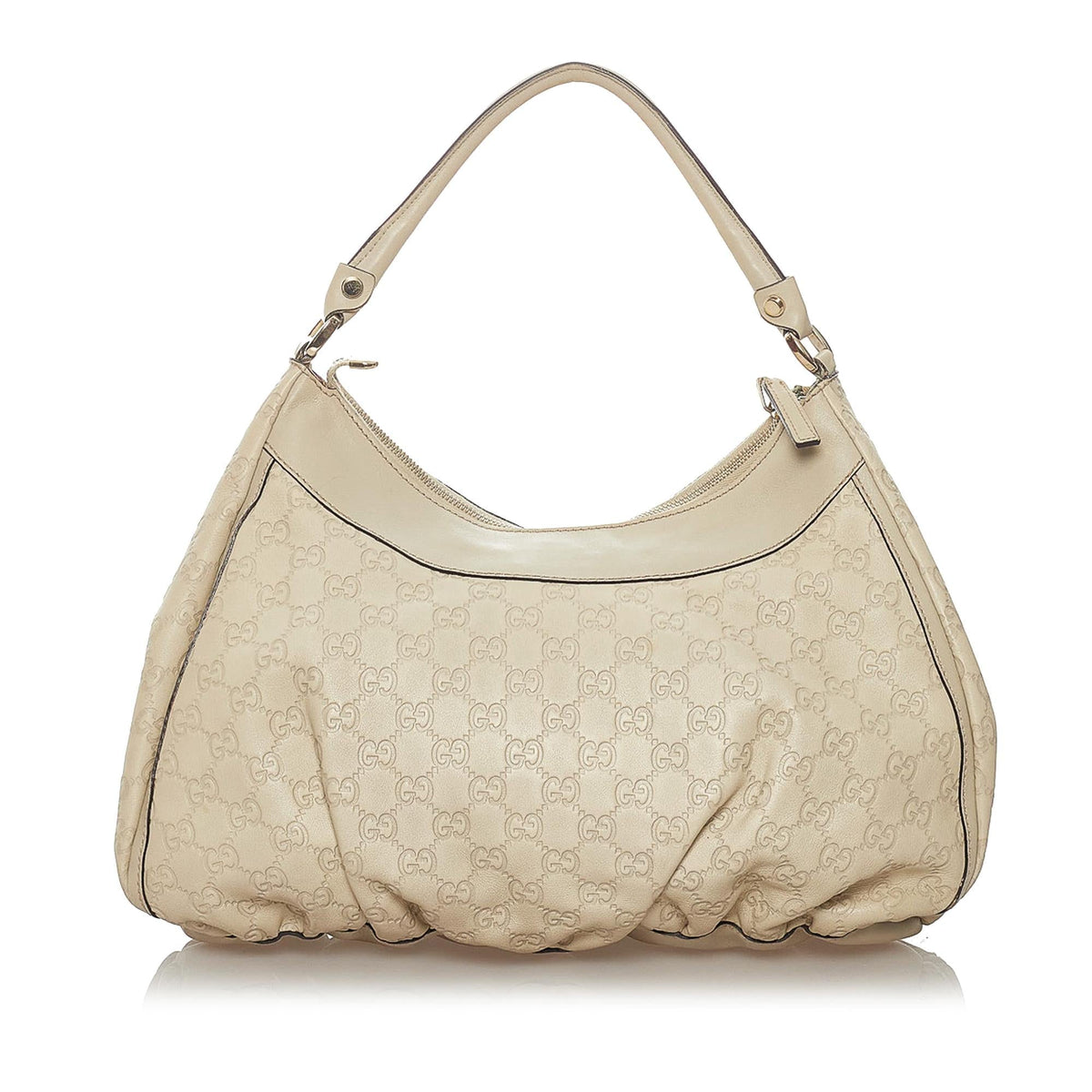 Gucci Guccissima Abbey D-ring Leather  Bag (SHG-28359)