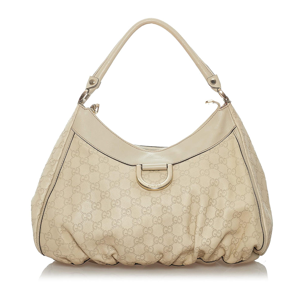 Gucci Guccissima Abbey D-ring Leather  Bag (SHG-28359)
