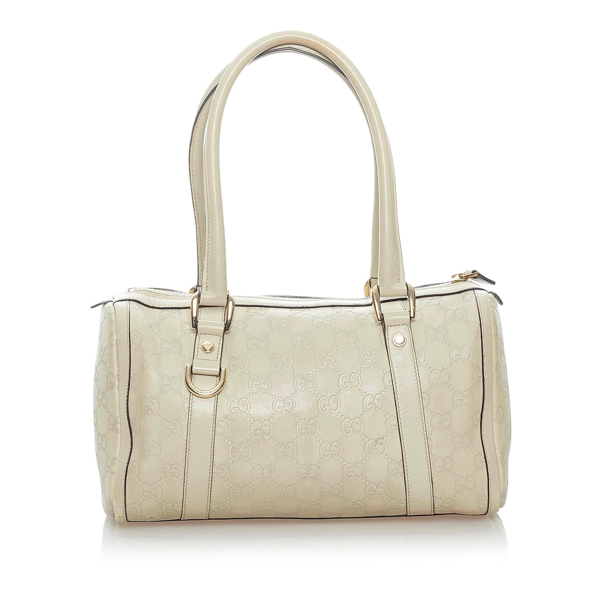 Gucci Guccissima Abbey Leather Boston Bag (SHG-33090)