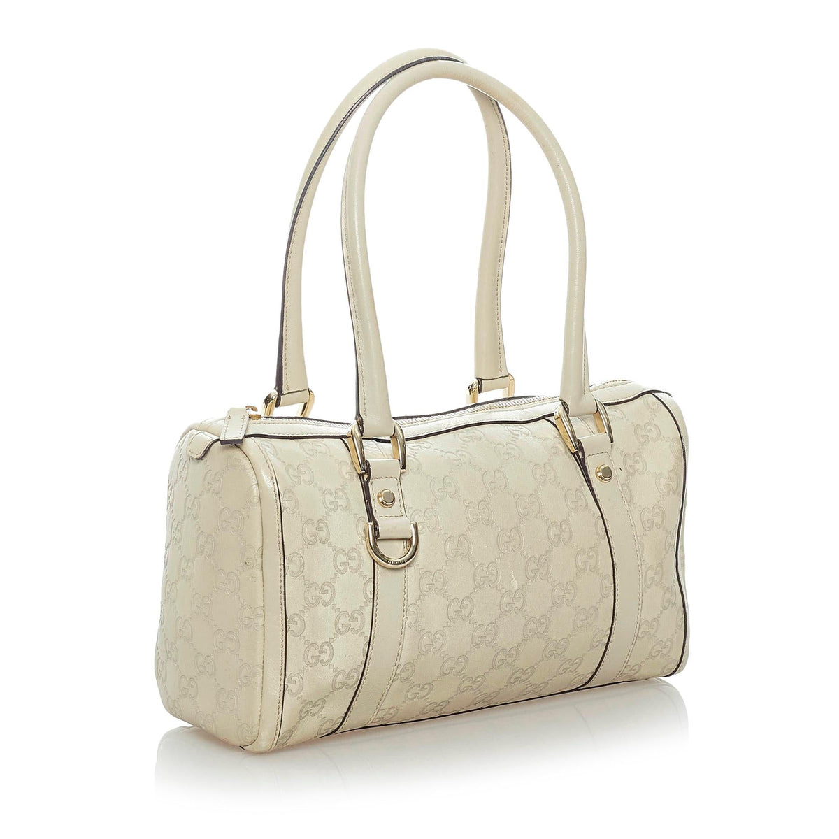 Gucci Guccissima Abbey Leather Boston Bag (SHG-37222)