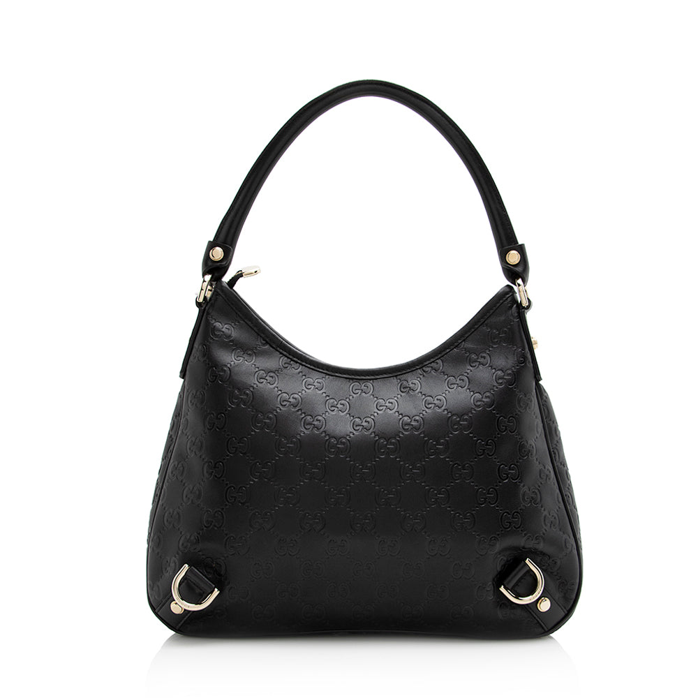 Gucci Guccissima Leather Abbey Medium Hobo (SHF-21546)