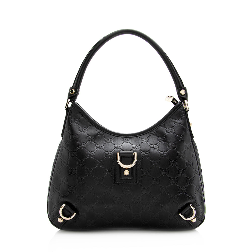 Gucci Guccissima Leather Abbey Medium Hobo (SHF-21546)