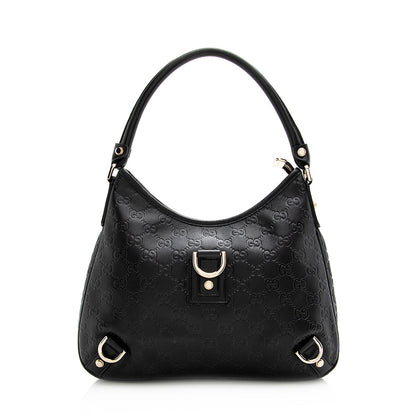 Gucci Guccissima Leather Abbey Medium Hobo (SHF-21546)