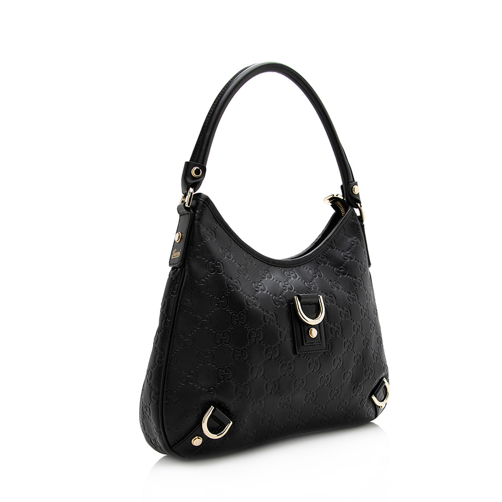 Gucci Guccissima Leather Abbey Medium Hobo (SHF-21546)