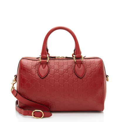 Gucci Guccissima Leather Boston Bag