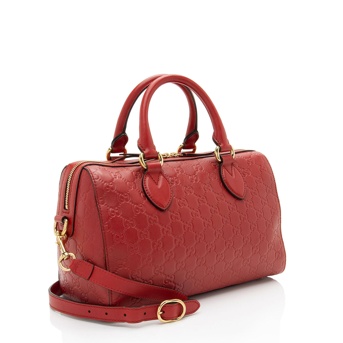 Gucci Guccissima Leather Boston Bag