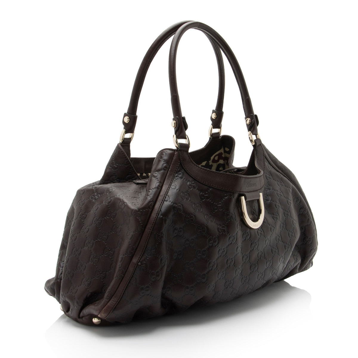 Gucci Guccissima Leather D Ring Large Hobo (SHF-SM0fmu)