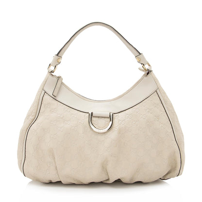 Gucci Guccissima Leather D Ring Medium Hobo (SHF-22364)