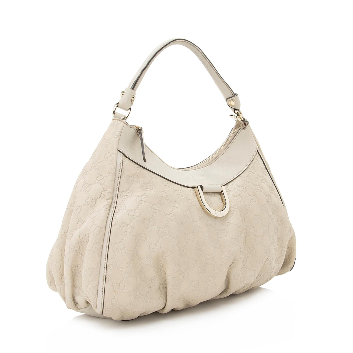 Gucci Guccissima Leather D Ring Medium Hobo (SHF-22364)