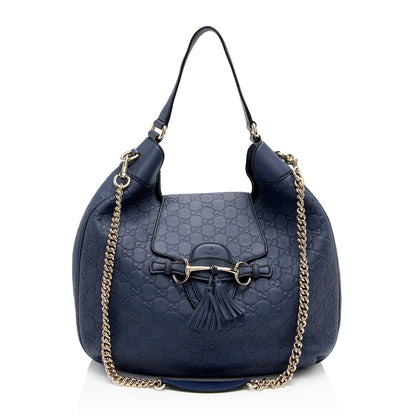 Gucci Guccissima Leather Emily Hobo (SHF-RC02em)