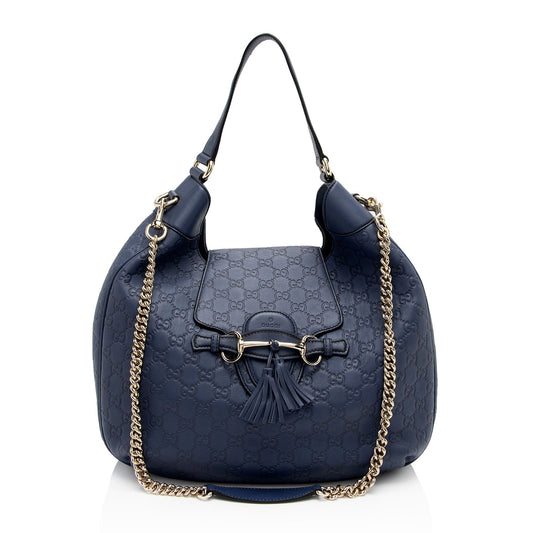 Gucci Guccissima Leather Emily Hobo (SHF-RC02em)