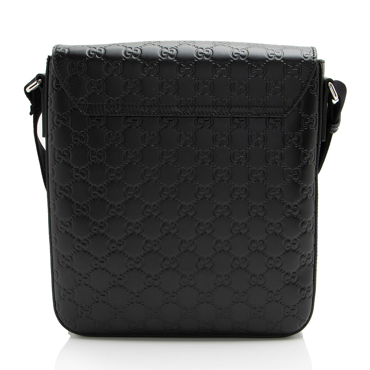 Gucci Guccissima Leather Buckle Messenger (SHF-hZFpSA)