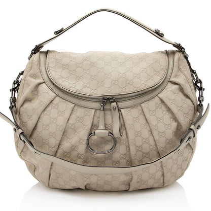Gucci Guccissima Leather Icon Bit Hobo (SHF-A9nUMD)