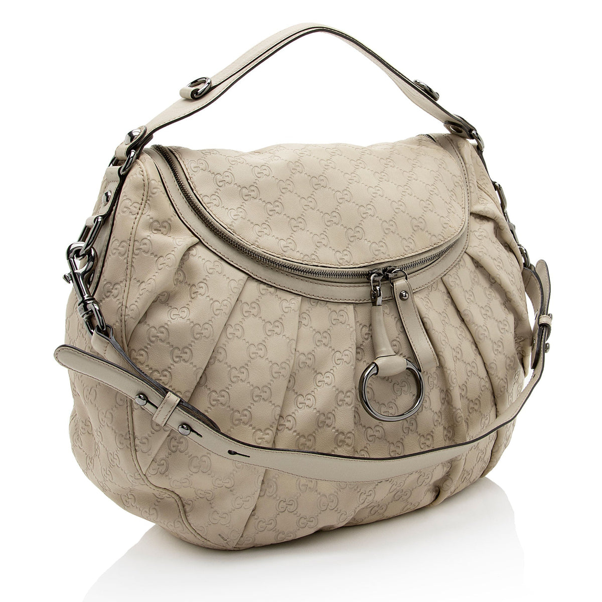 Gucci Guccissima Leather Icon Bit Hobo (SHF-A9nUMD)