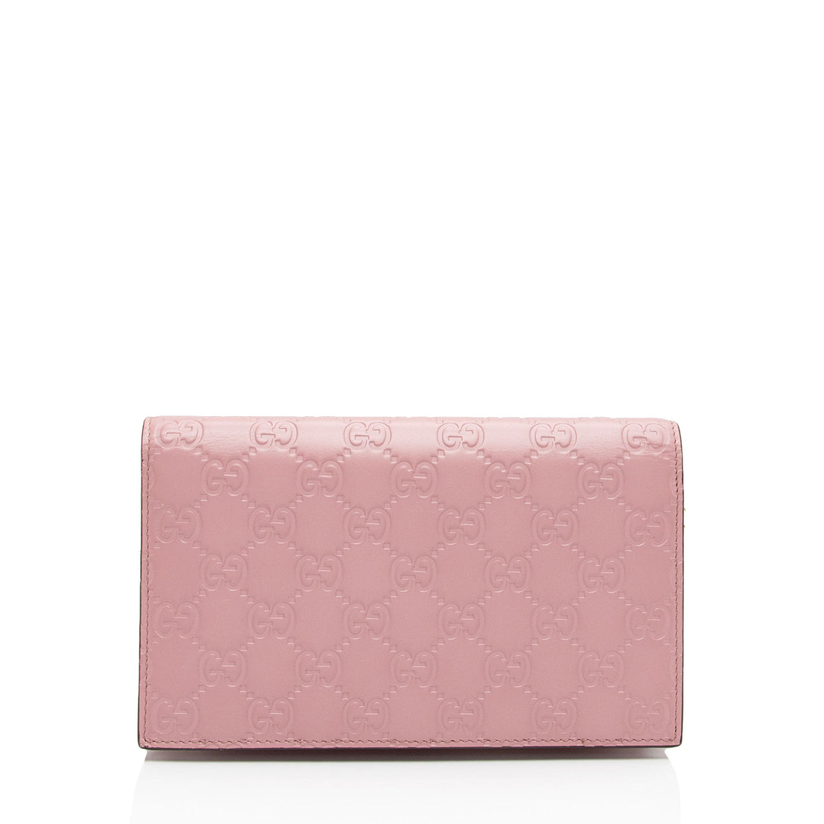 Gucci Guccissima Leather Icon Chain Wallet (SHF-cpfwyX)
