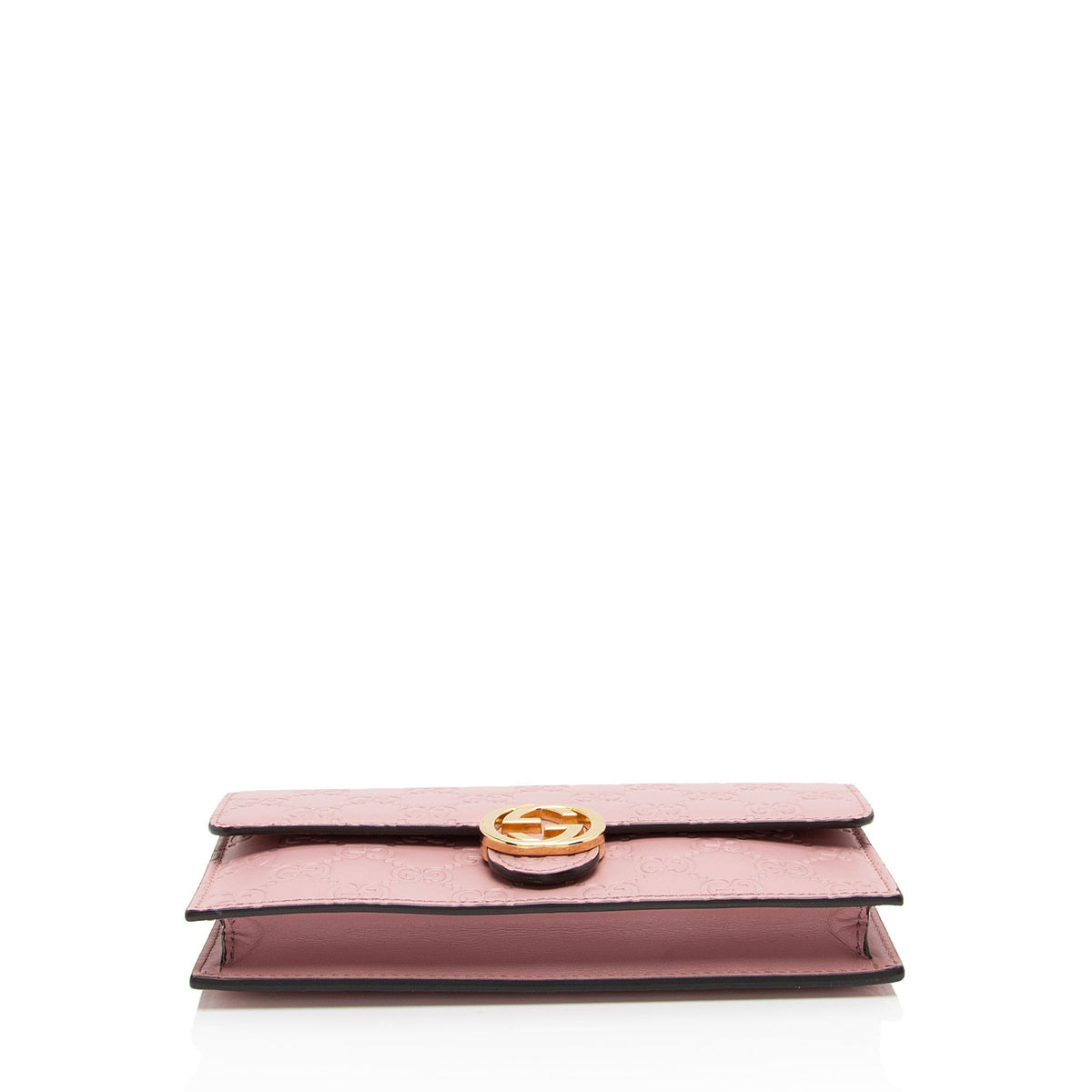 Gucci Guccissima Leather Icon Chain Wallet (SHF-cpfwyX)