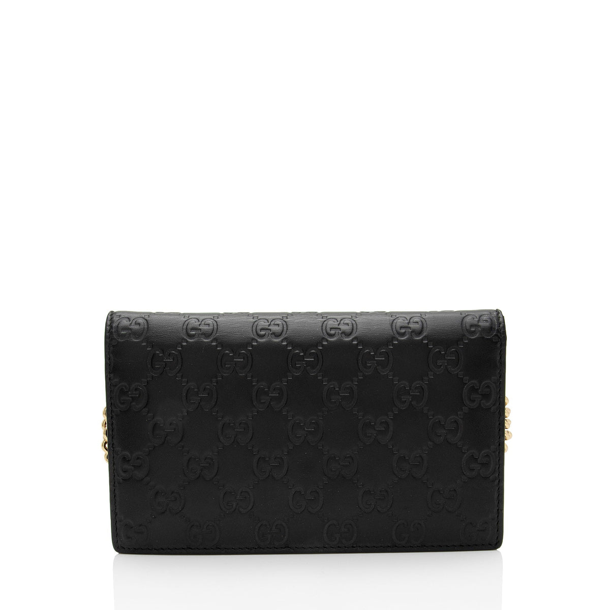 Gucci Guccissima Leather Interlocking G Chain Wallet (SHF-QK9Cxy)