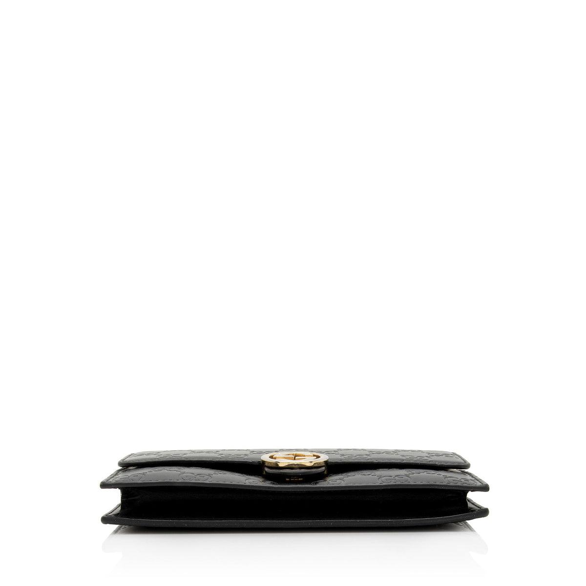 Gucci Guccissima Leather Interlocking G Chain Wallet (SHF-QK9Cxy)