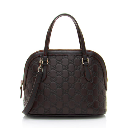 Gucci Guccissima Leather Dome Small Satchel