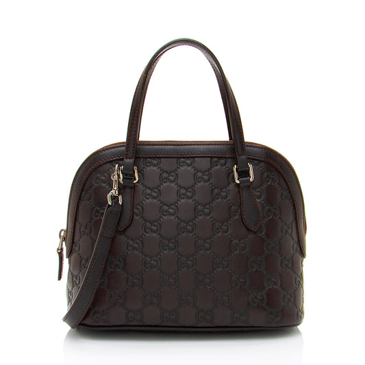 Gucci Guccissima Leather Dome Small Satchel
