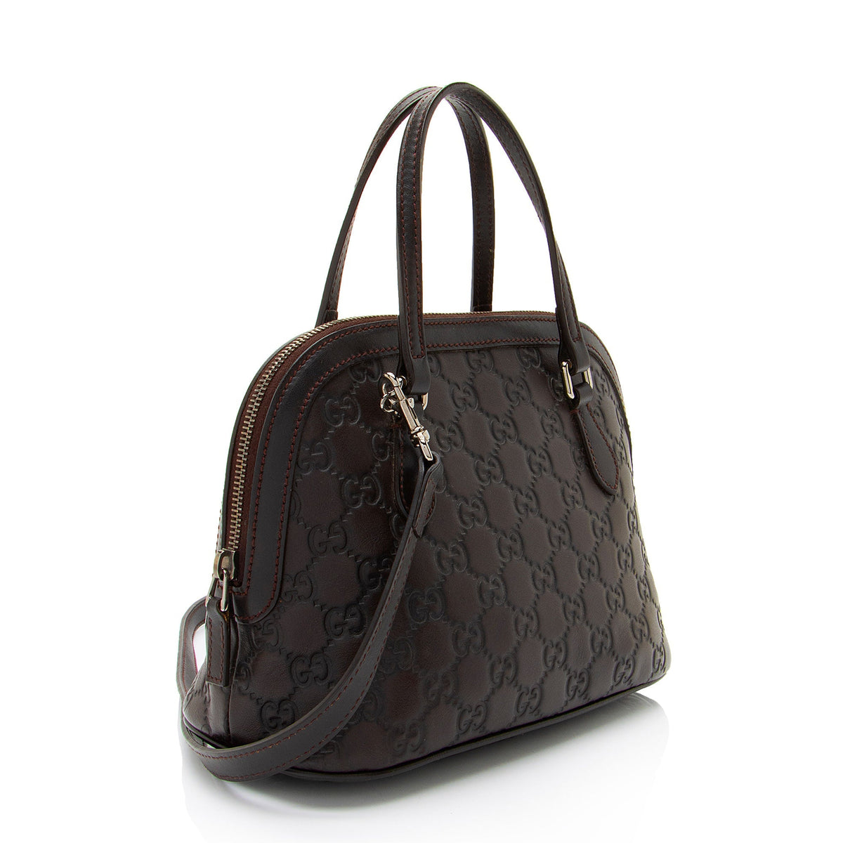 Gucci Guccissima Leather Dome Small Satchel