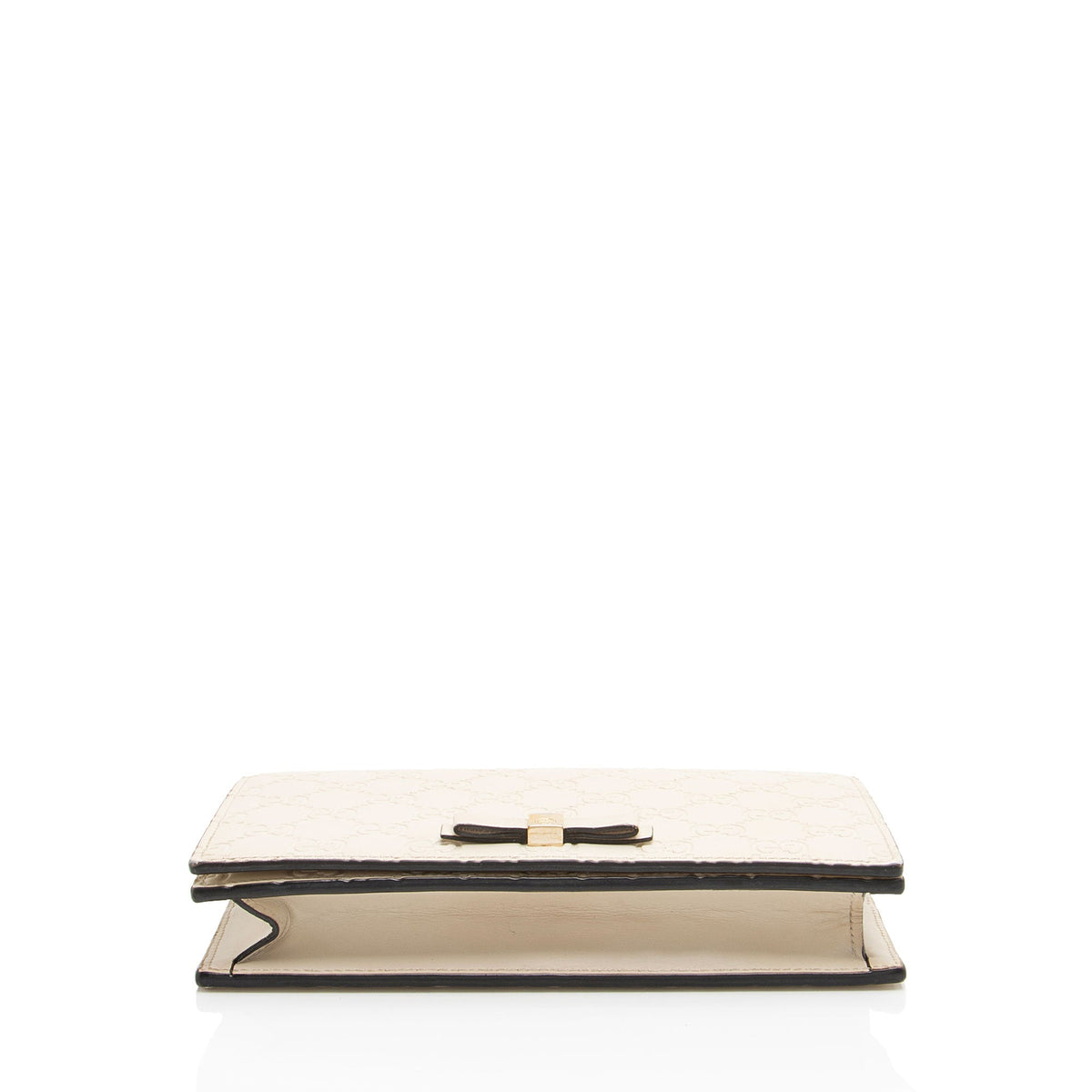 Gucci Guccissima Leather Signature Bow Mini Wallet on Chain
