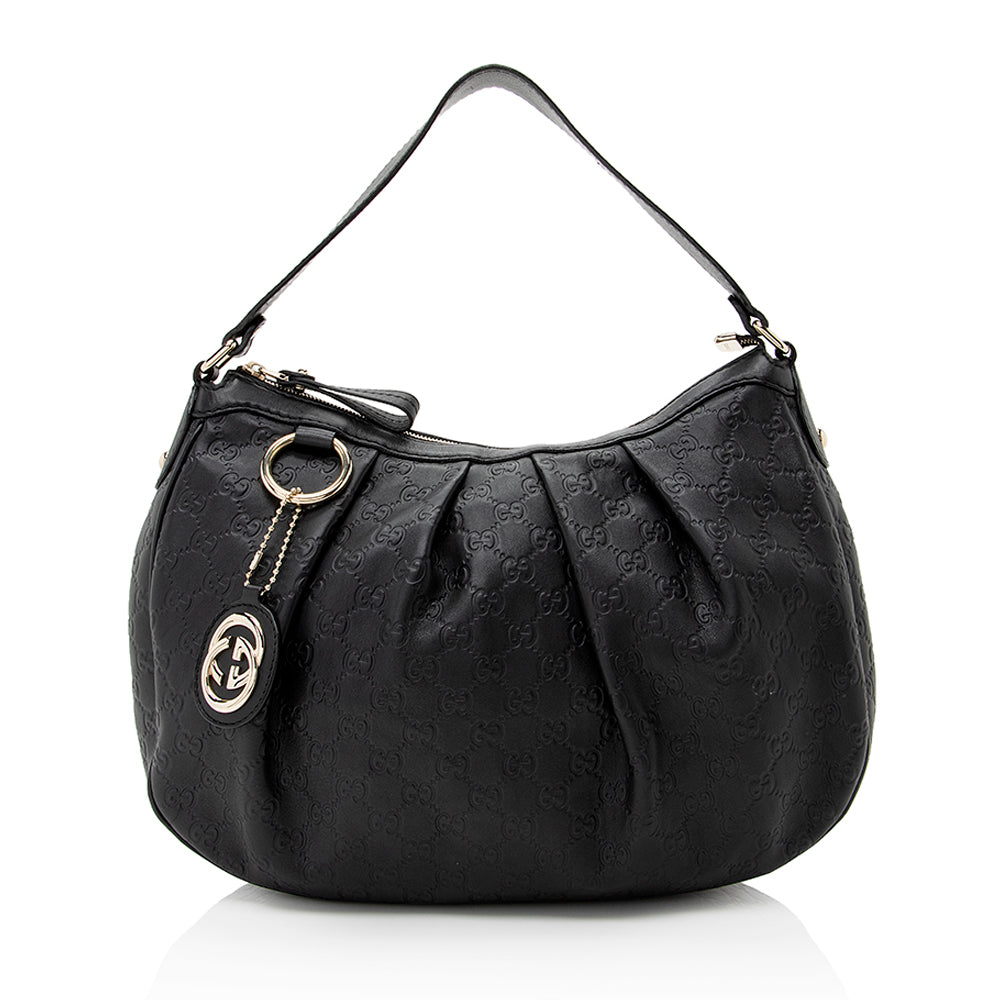 Gucci Guccissima Leather Sukey Hobo (SHF-21862)