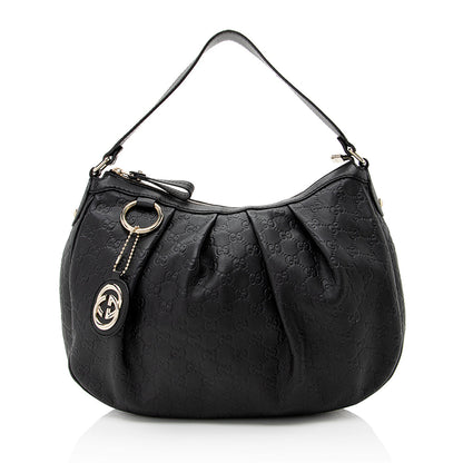 Gucci Guccissima Leather Sukey Hobo (SHF-21862)