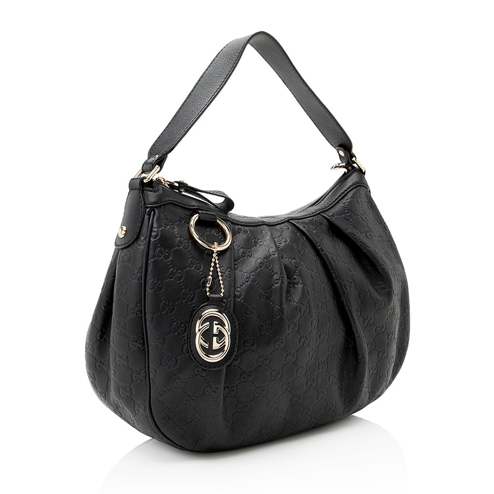 Gucci Guccissima Leather Sukey Hobo (SHF-21862)