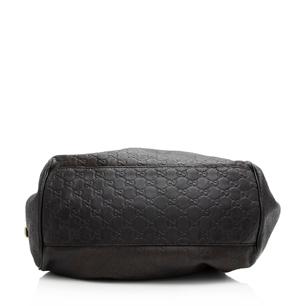 Gucci Guccissima Leather Sukey Satchel (SHF-21288)