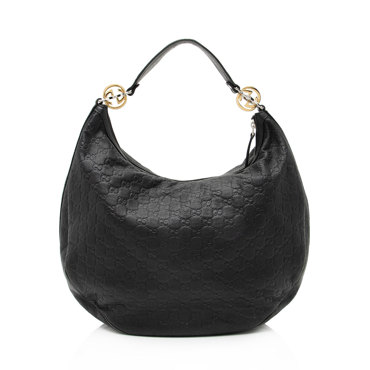 Gucci Guccissima Leather Twins Medium Hobo (SHF-23161)