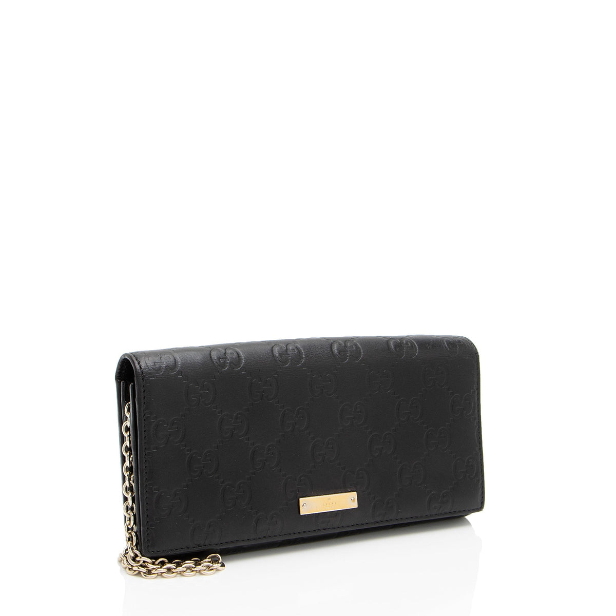 Gucci Guccissima Leather Wallet on Chain Bag (SHF-7tUszV)