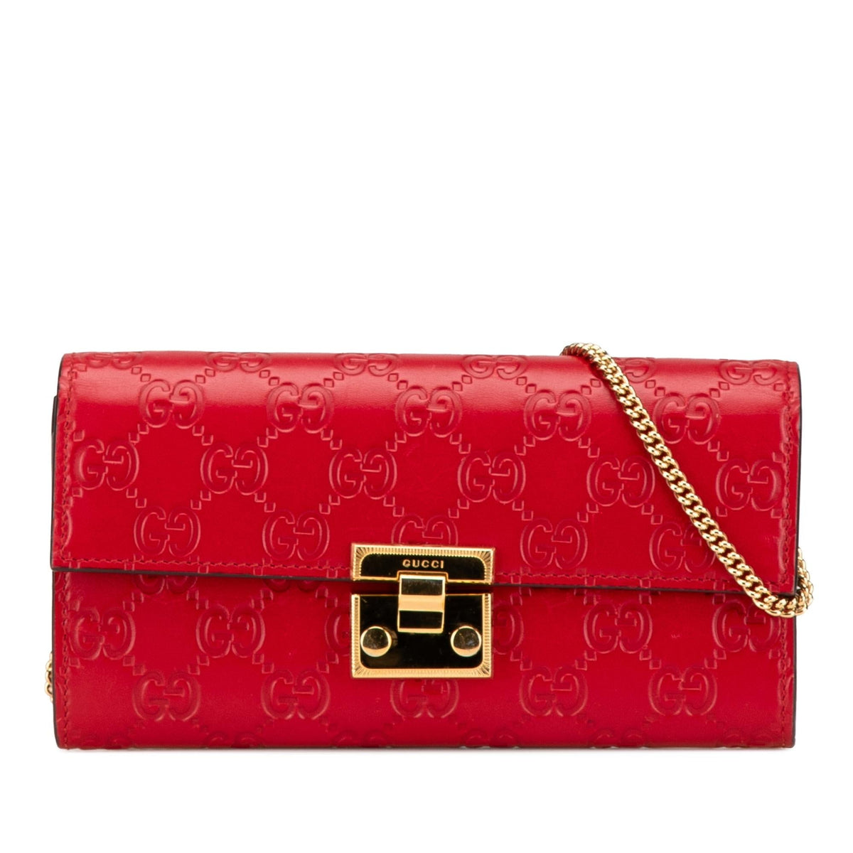 Gucci Guccissima Padlock Wallet On Chain