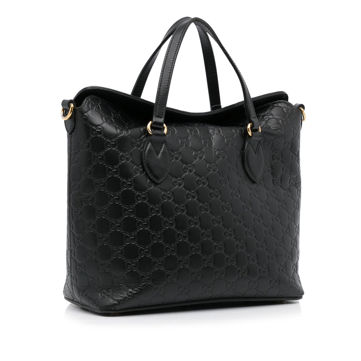 Gucci Guccissima Signature Linea A Foldover Satchel (SHG-VFVOAb)