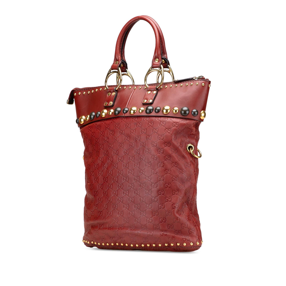 Gucci Guccissima Studded Babouska Satchel