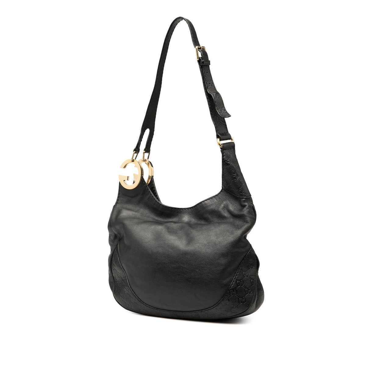 Gucci Guccissima Trimmed Leather Charlotte Crossbody