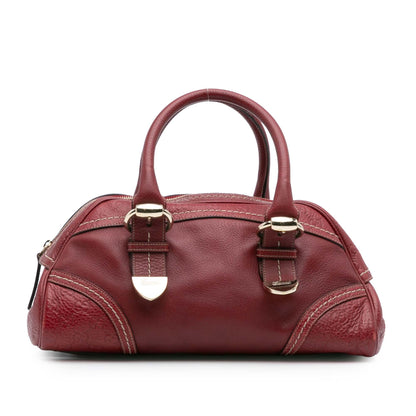 Gucci Guccissima Trimmed Leather Signoria Handbag