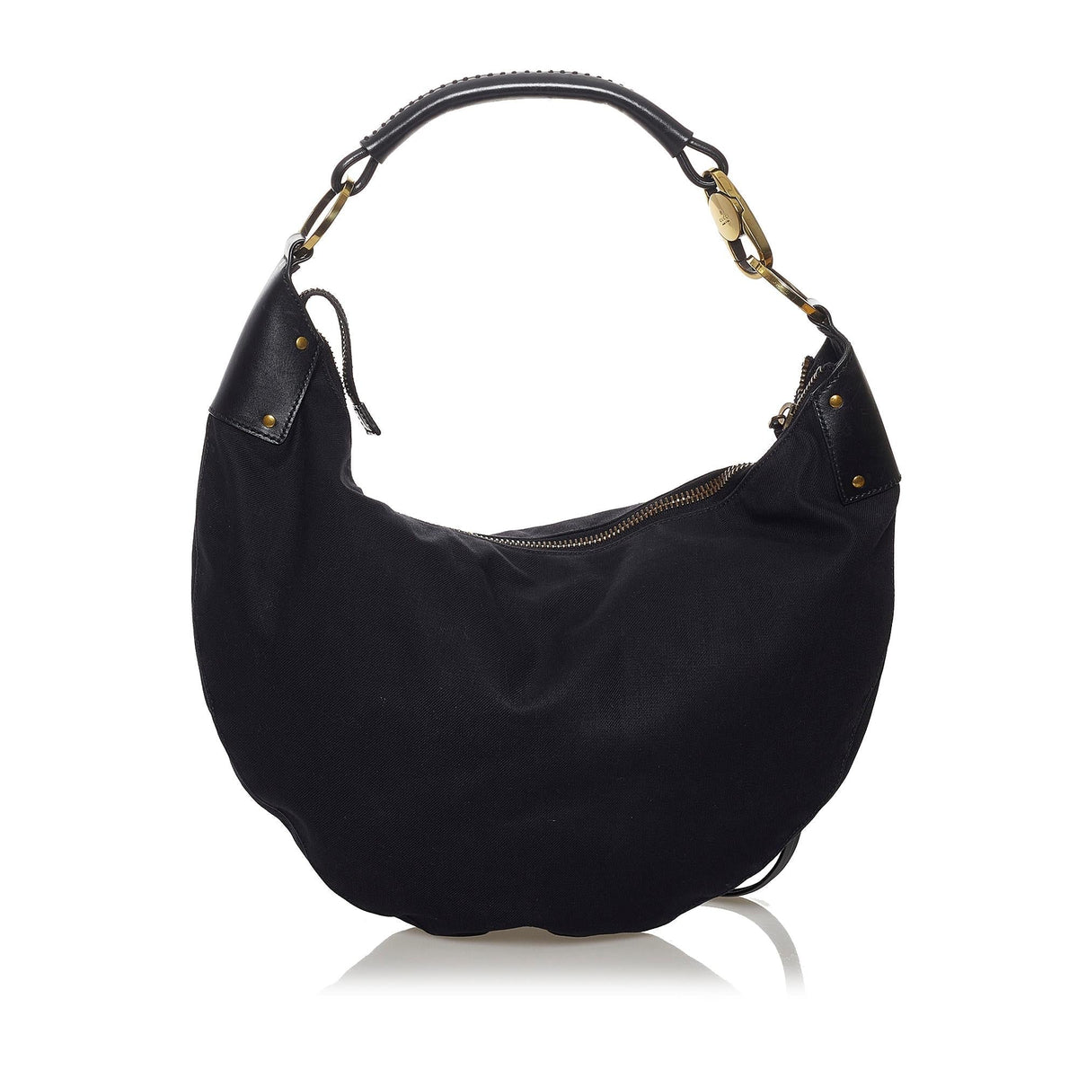 Gucci Half Moon Canvas Hobo Bag (SHG-33144)