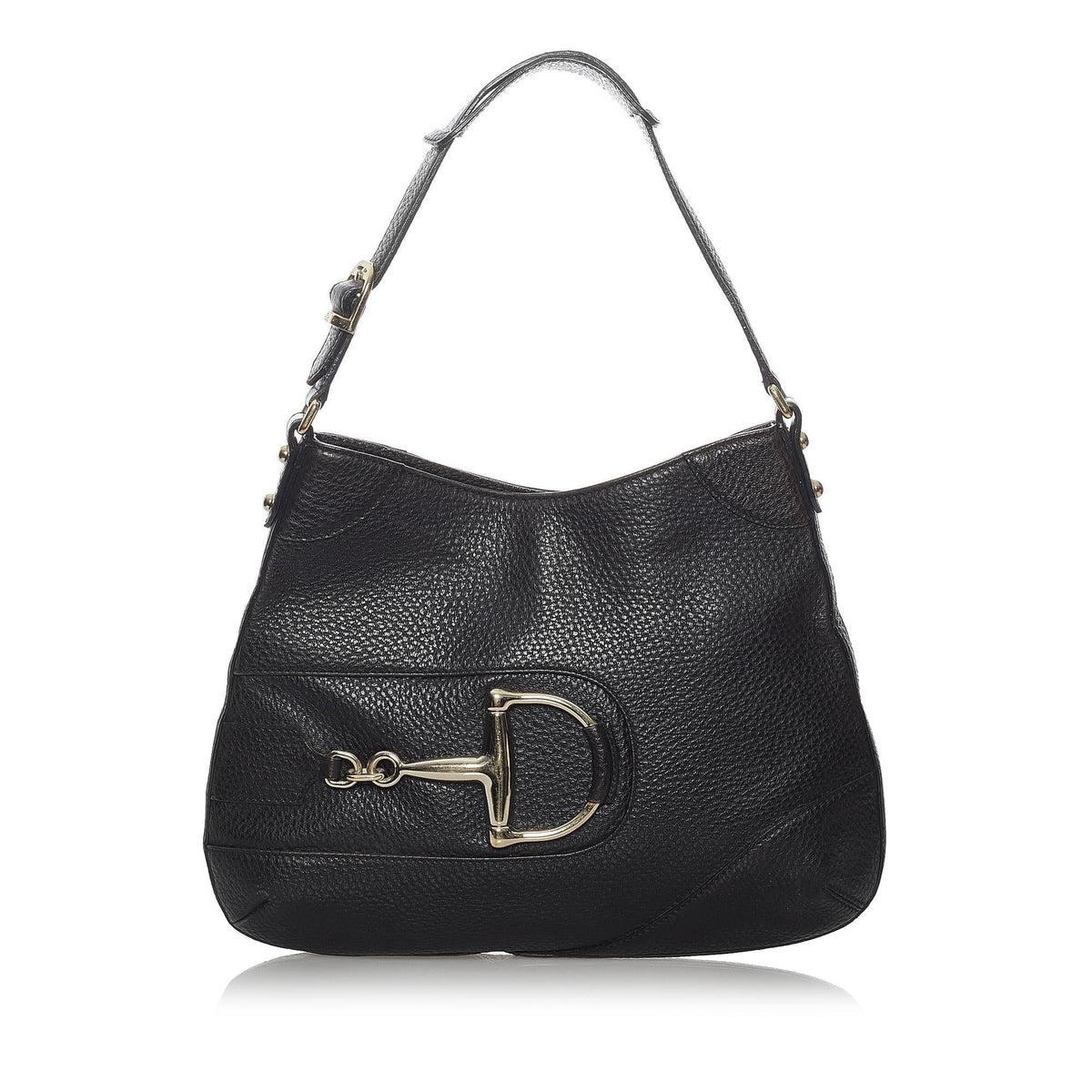 Gucci Hasler Leather Hobo Bag (SHG-30332)