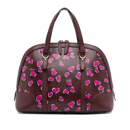 Gucci Heartbeat Leather Dome Satchel (SHG-iR5q9e)