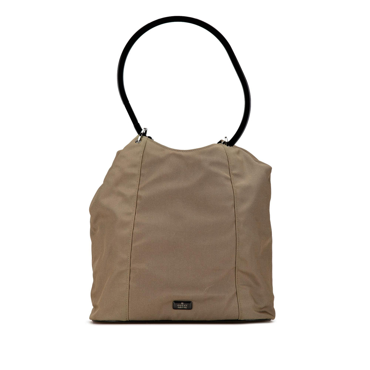Gucci Hoop Canvas Handbag (SHG-THja71)