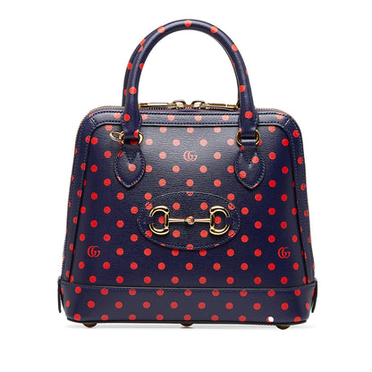 Gucci Horsebit 1955 Polka Dot Satchel (SHG-z2diQ9)