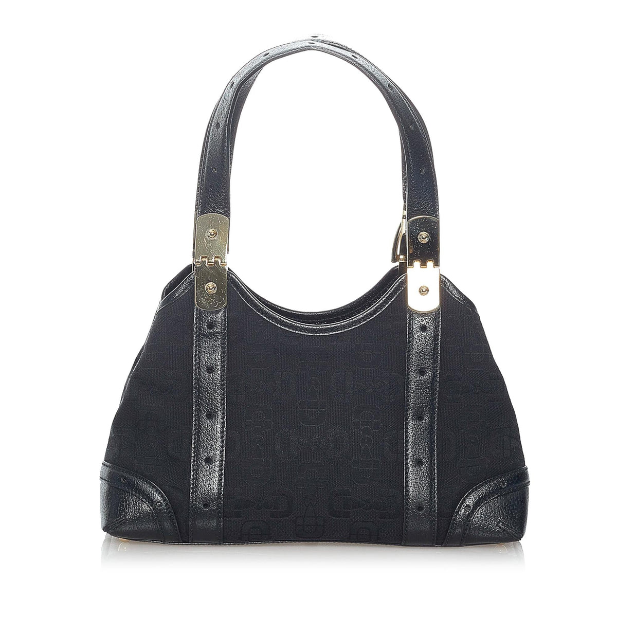 Gucci Horsebit Canvas Handbag (SHG-31147)