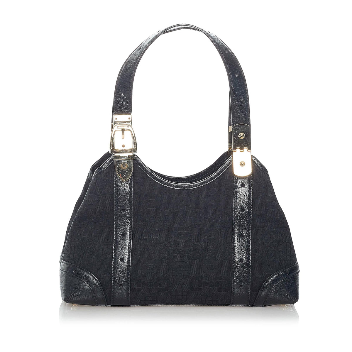 Gucci Horsebit Canvas Handbag (SHG-31147)