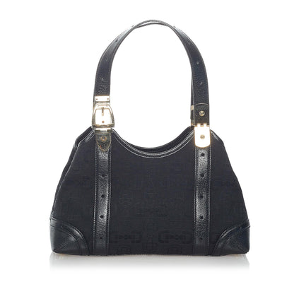 Gucci Horsebit Canvas Handbag (SHG-31147)