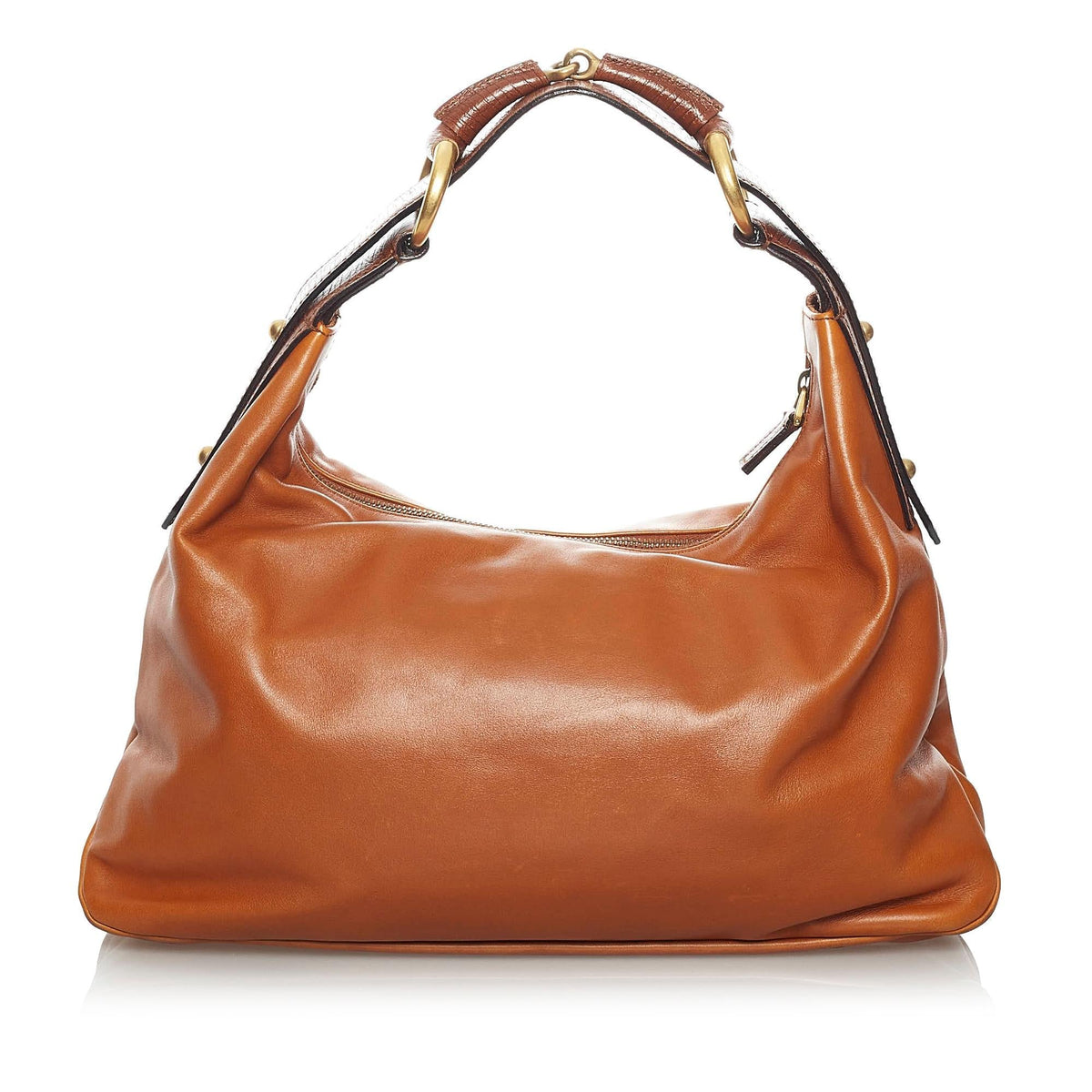 Gucci Horsebit Chain Leather Hobo (SHG-33685)