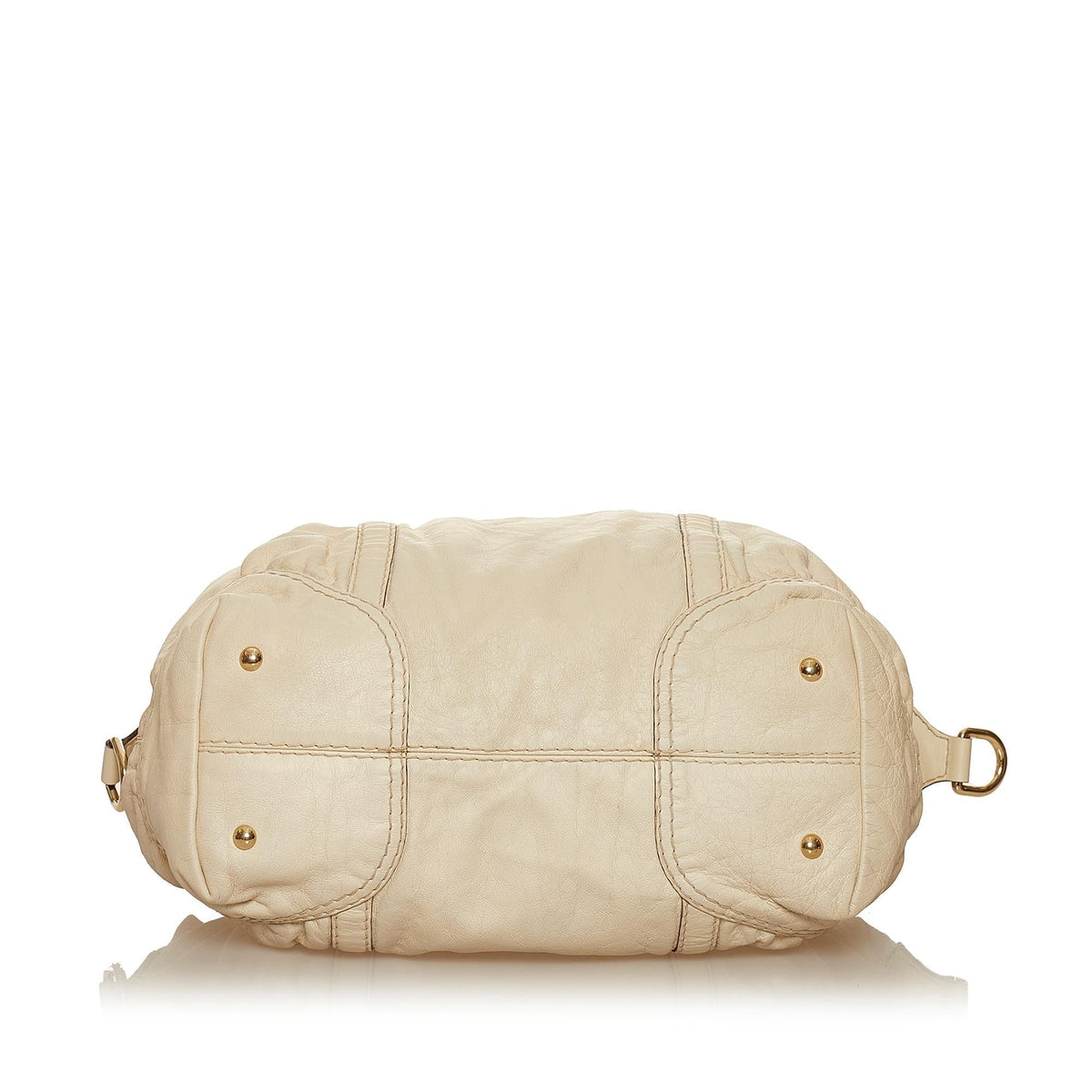Gucci Horsebit Nail Leather Boston Bag (SHG-29354)