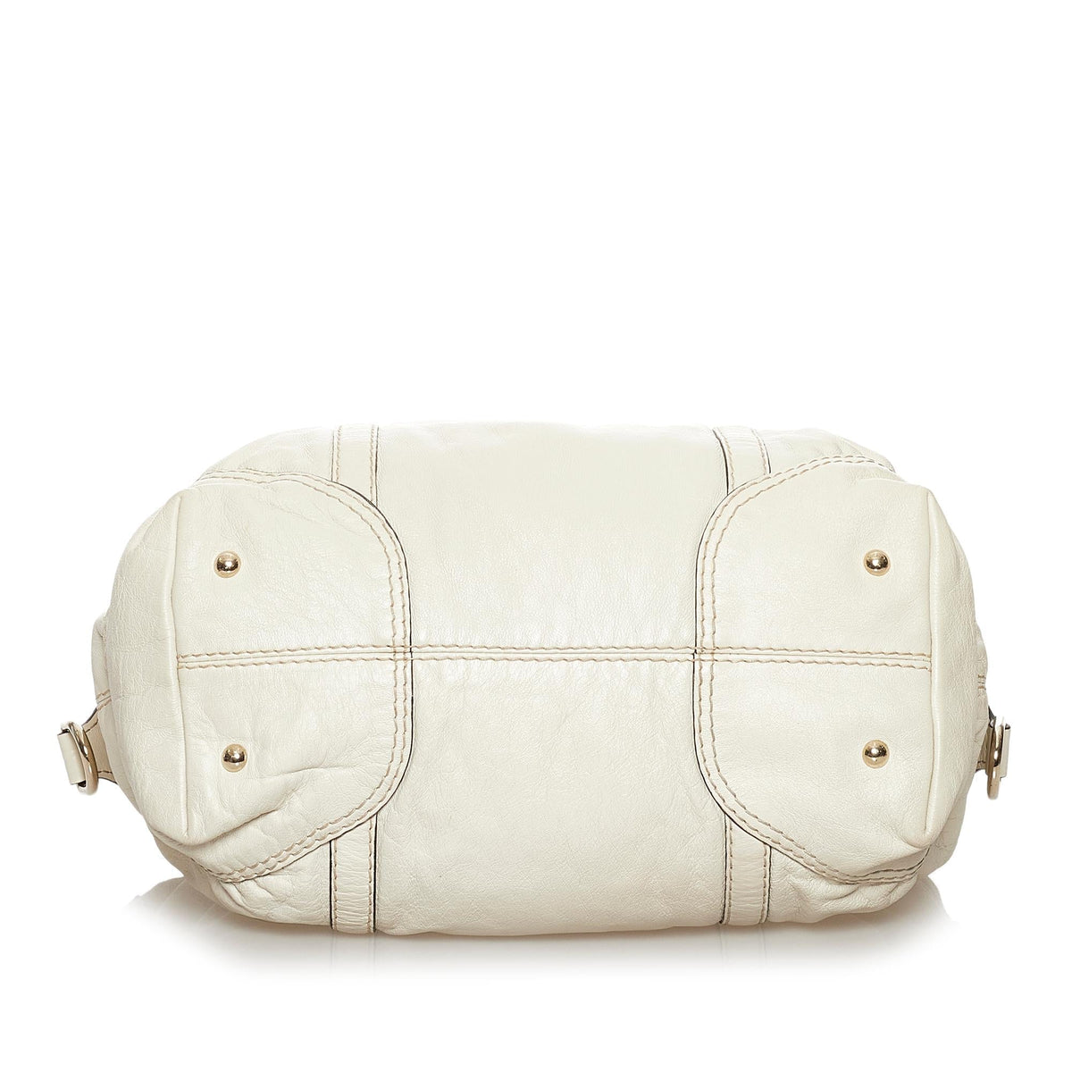 Gucci Horsebit Nail Leather Boston Bag (SHG-30581)